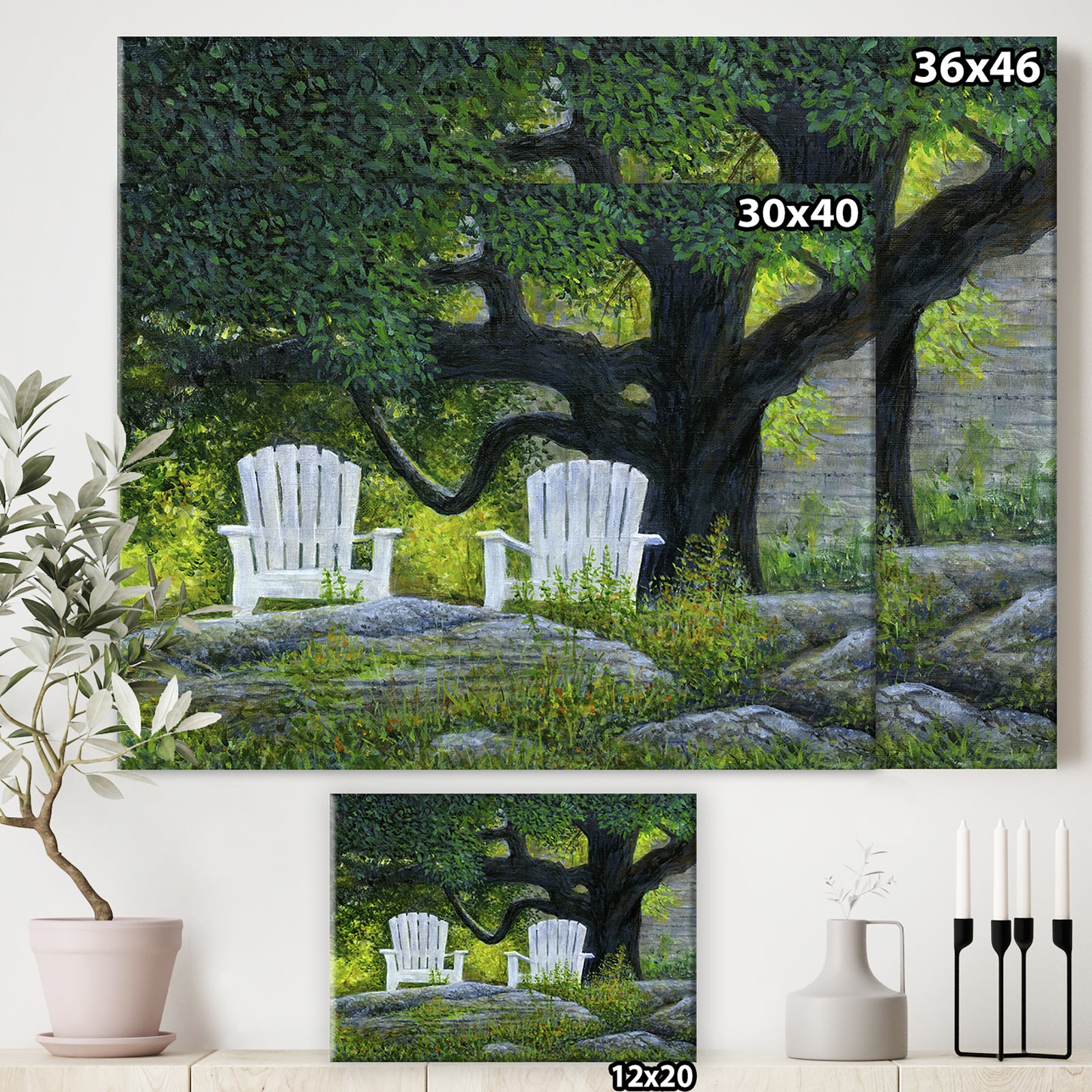 Summer Shade - Farmhouse Canvas Artwork