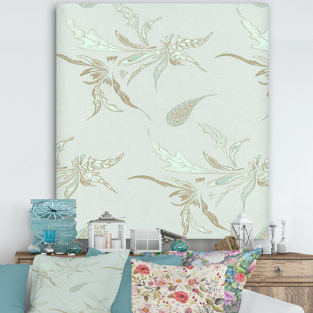 Sage Flowers - Cottage Gallery-wrapped Canvas