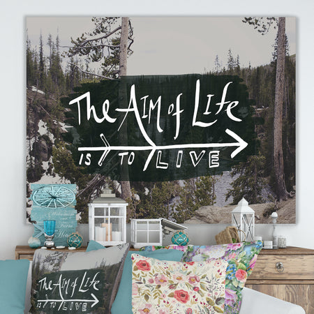 The Aim of Life - Cottage Premium Canvas Wall Art