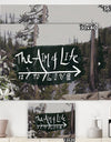 The Aim of Life - Cottage Premium Canvas Wall Art