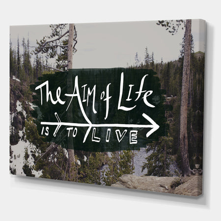 The Aim of Life - Cottage Premium Canvas Wall Art