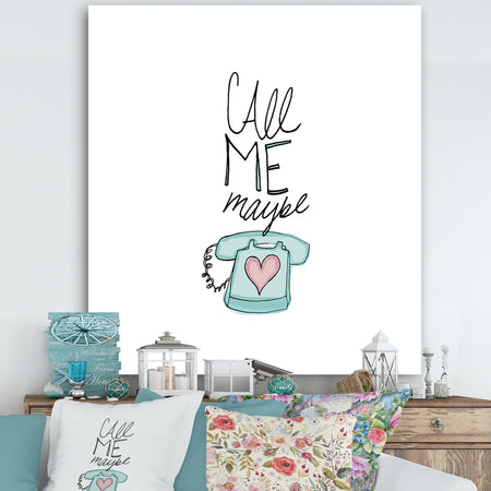Call me maybe - Cottage Canvas Art Print