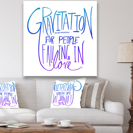 Love And Gravity I - Cottage Canvas Artwork