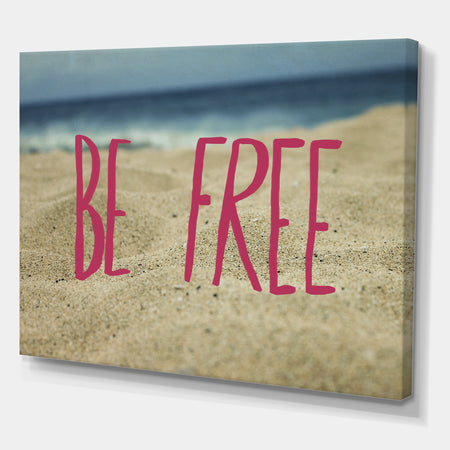 Be Free - Cottage Canvas Wall Art