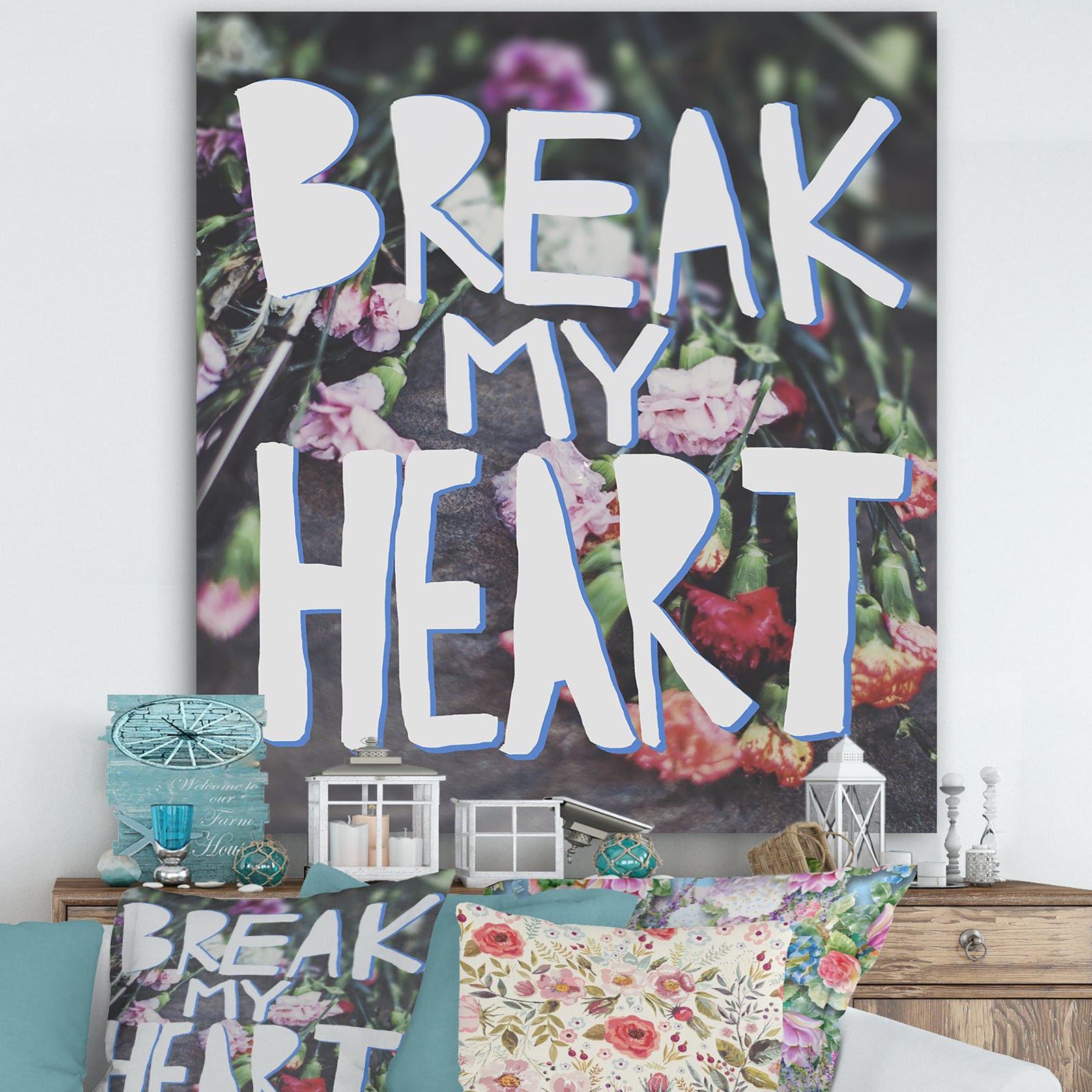 Break My Heart - Cottage Canvas Art Print