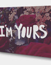 I Am Yours - Cottage Canvas Artwork