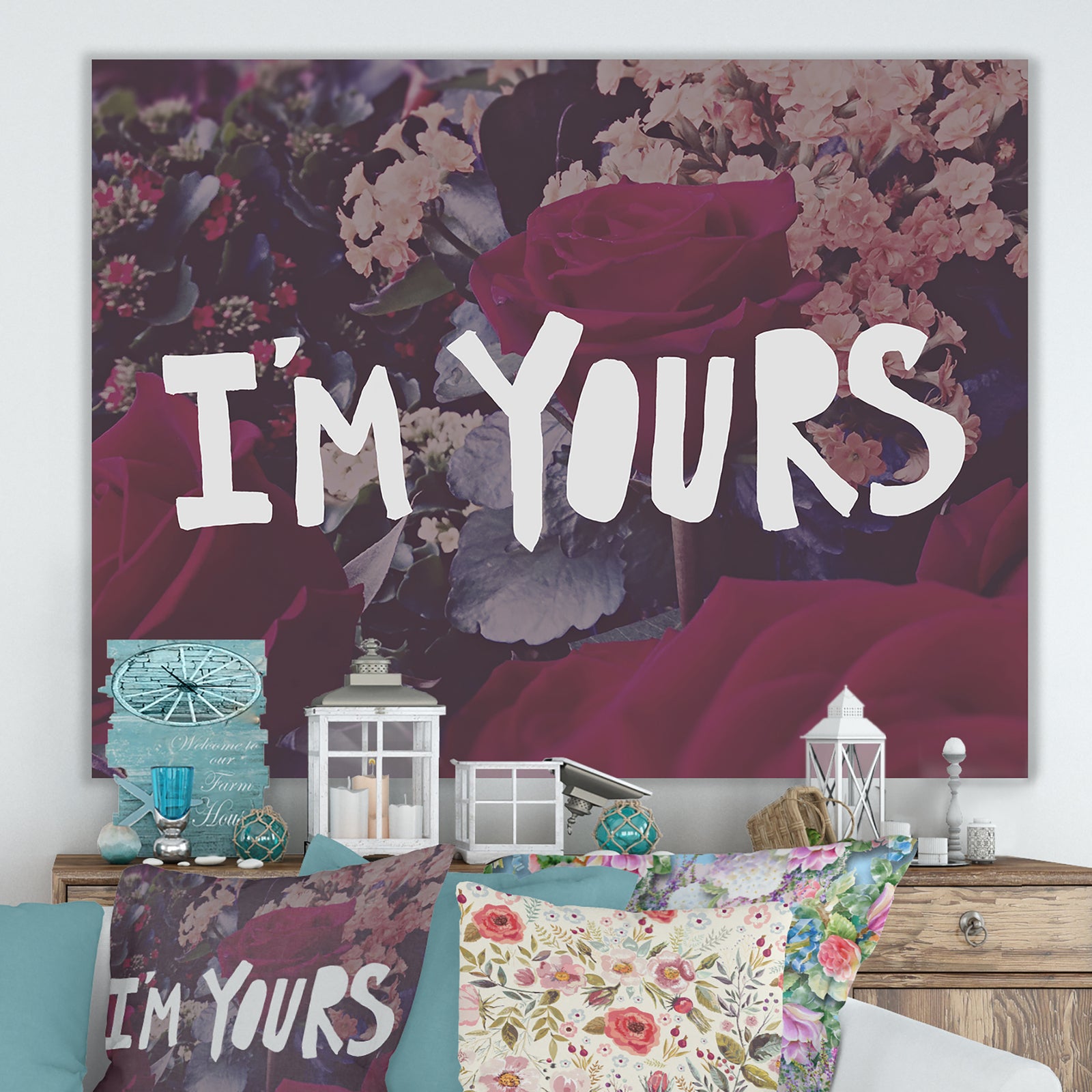 I Am Yours - Cottage Canvas Artwork