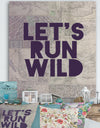 Lets Run Wild - Cottage Premium Canvas Wall Art