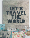 Lets Travel The World - Cottage Canvas Wall Art