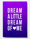 Dream a Little Dream of Me - Cottage Canvas Wall Art