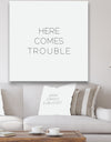 Here Comes Trouble - Cottage Canvas Art Print