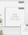 Here Comes Trouble - Cottage Canvas Art Print