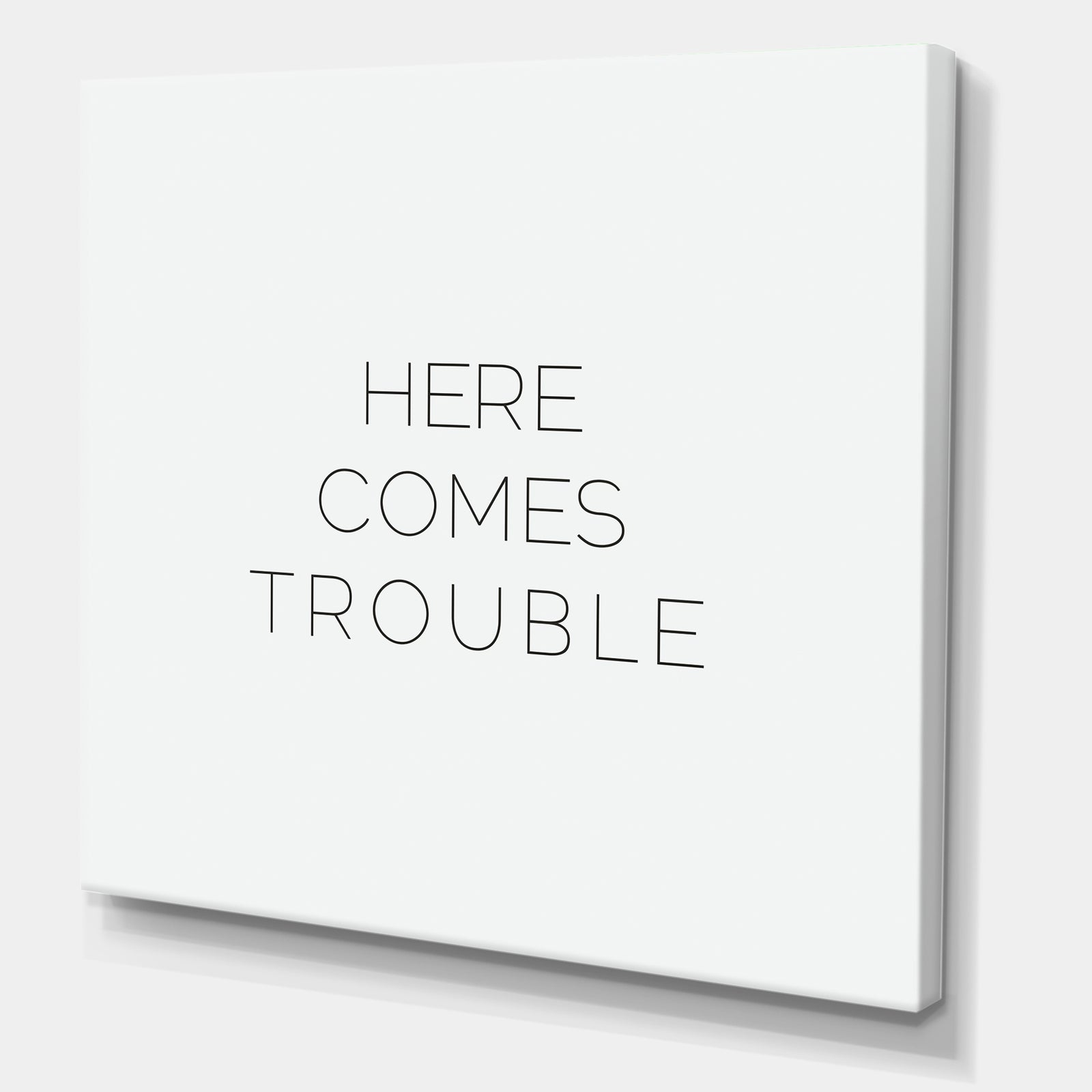 Here Comes Trouble - Cottage Canvas Art Print