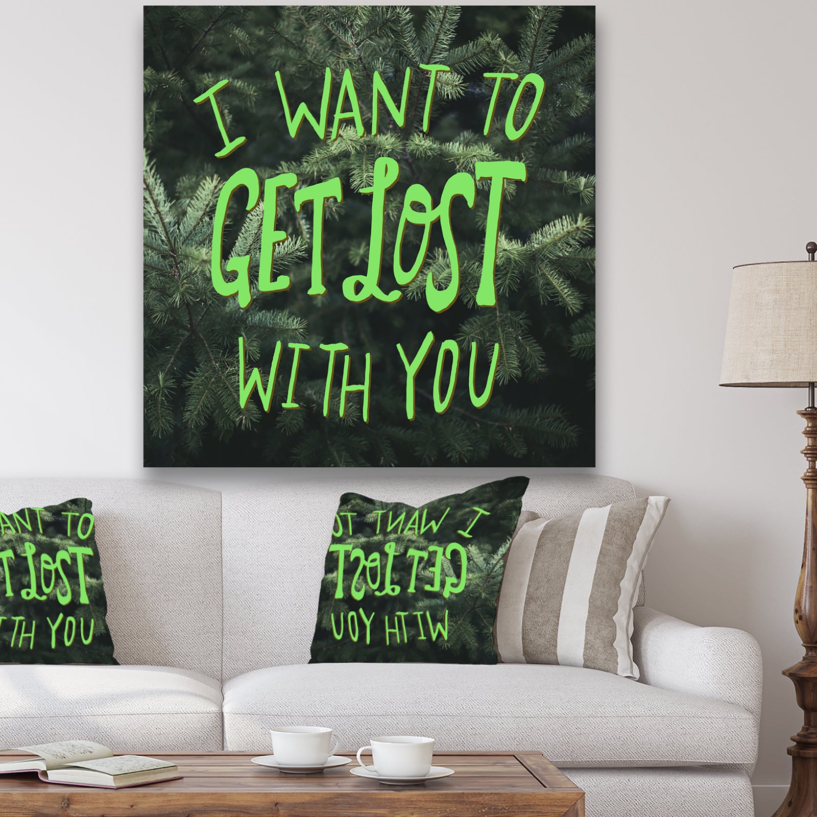 I Want To Get Lost With You - Cottage Gallery-wrapped Canvas