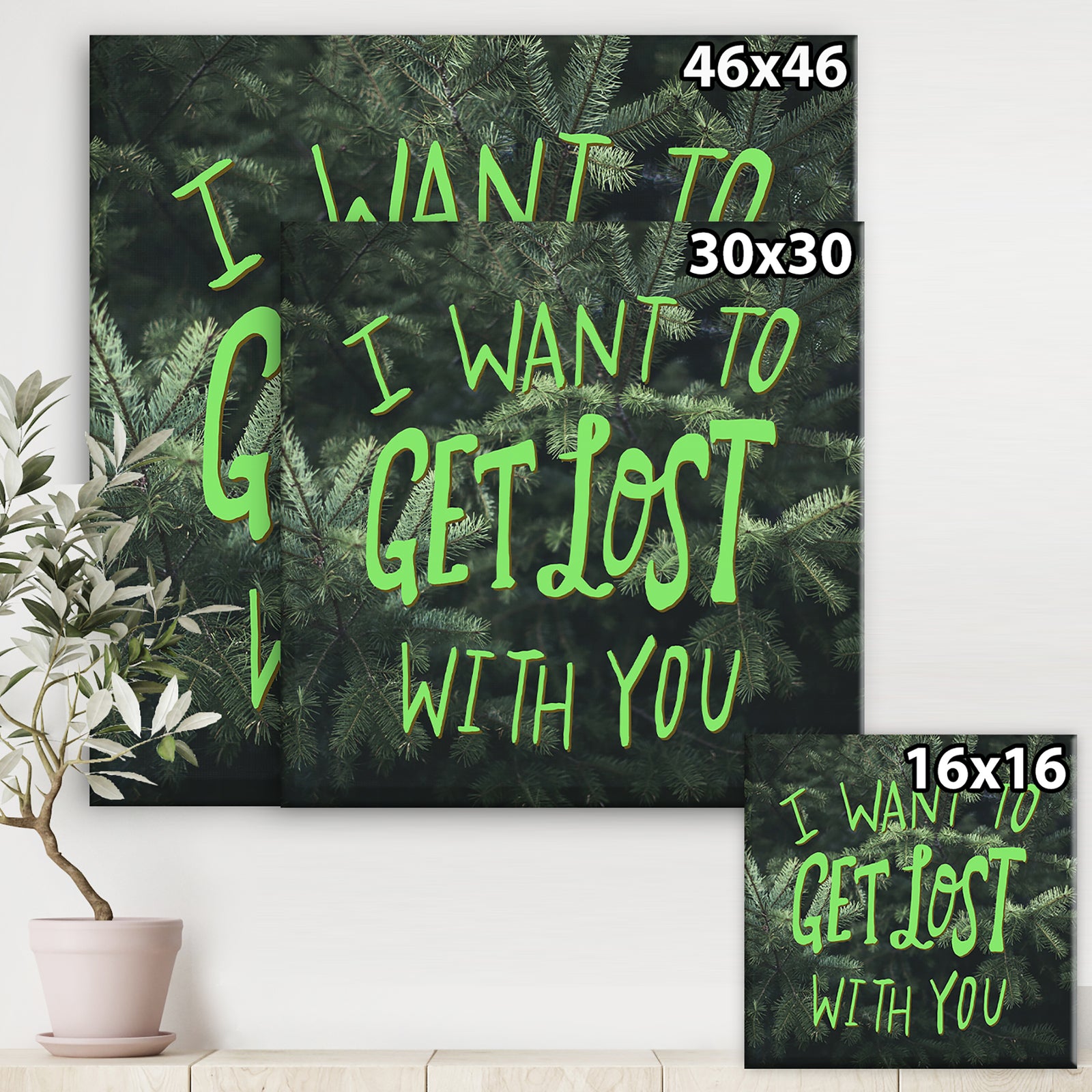 I Want To Get Lost With You - Cottage Gallery-wrapped Canvas