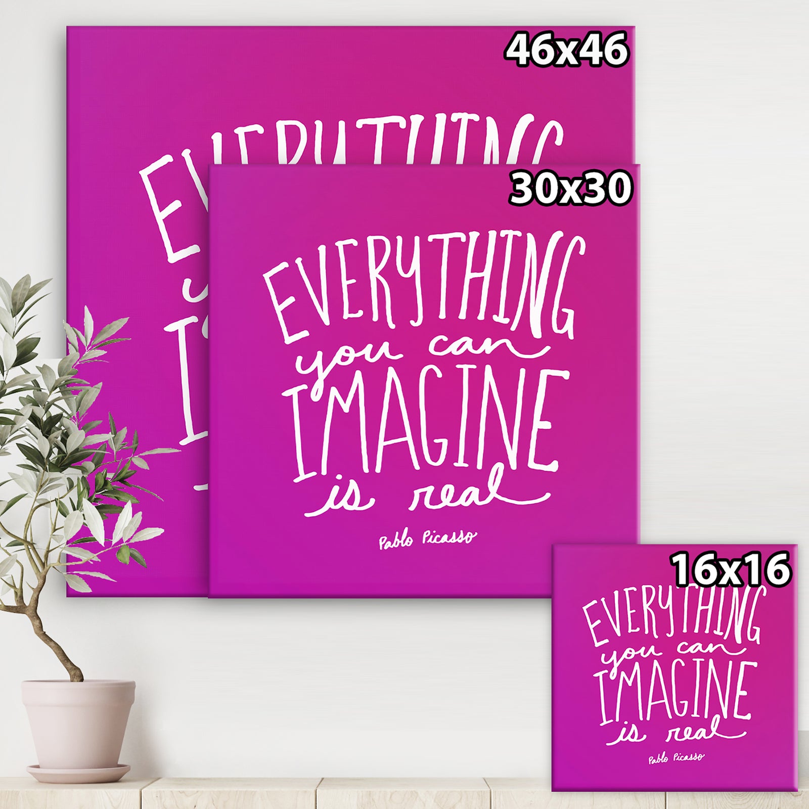 Everything You Can Image Is Real - Cottage Canvas Artwork