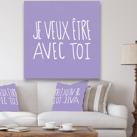 Je Veux Etre Avec Toi - Cottage Canvas Wall Art