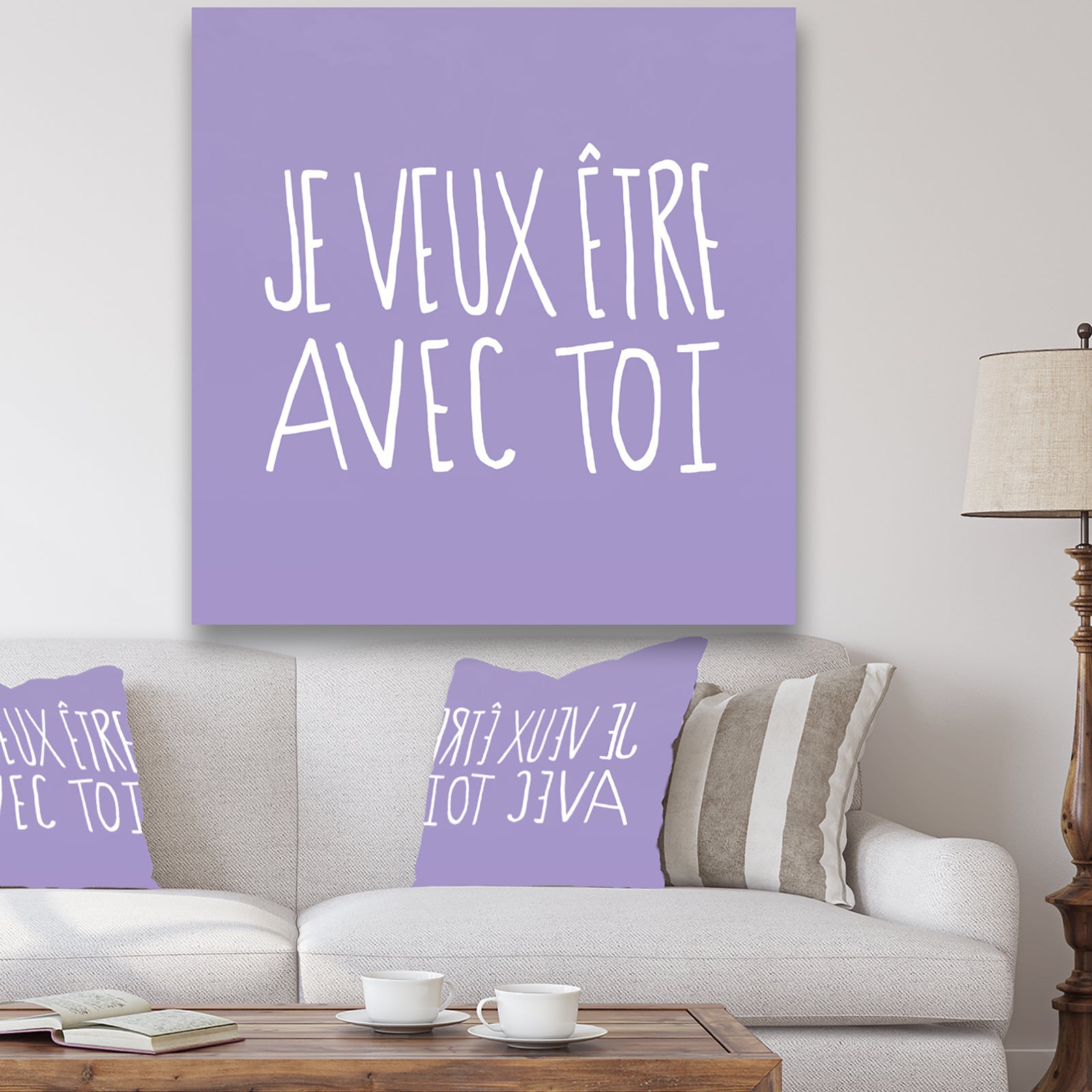 Je Veux Etre Avec Toi - Cottage Canvas Wall Art