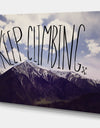 Keep Climbing - Cottage Canvas Art Print