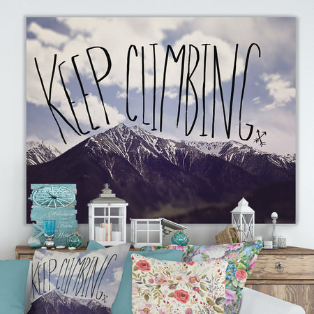 Keep Climbing - Cottage Canvas Art Print