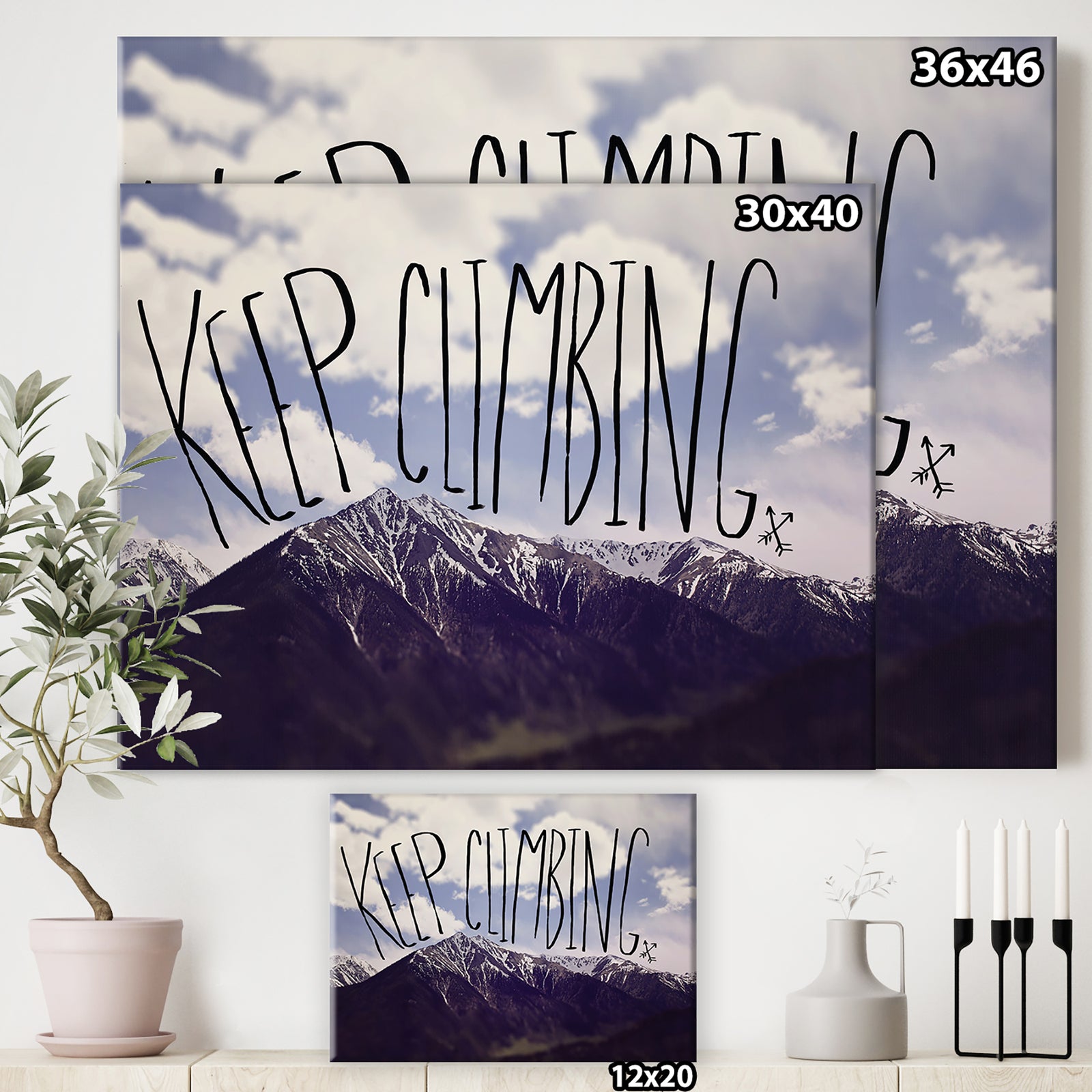 Keep Climbing - Cottage Canvas Art Print
