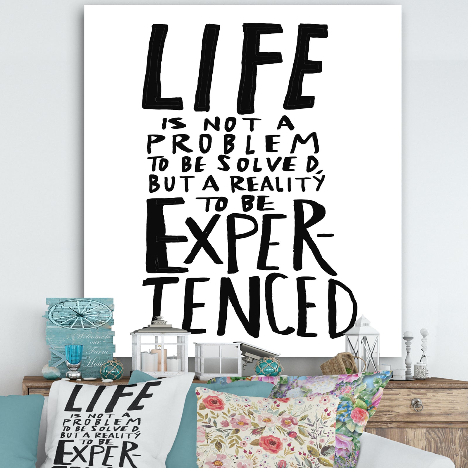 Meaning of Life - Cottage Canvas Artwork