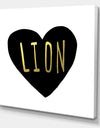 Lion Heart - Glam Premium Canvas Wall Art