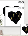 Lion Heart - Glam Premium Canvas Wall Art