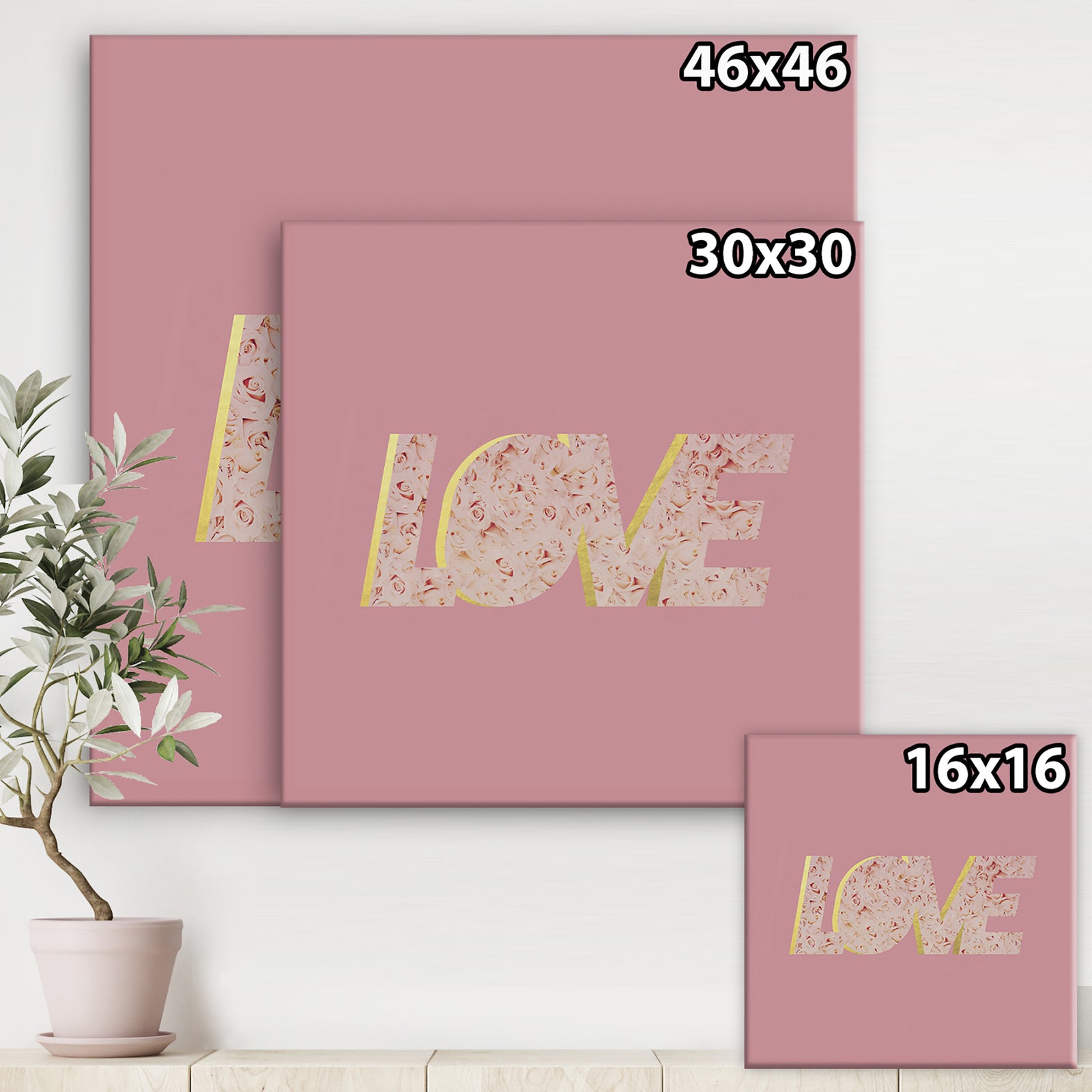 Love in Roses - Cottage Canvas Art Print