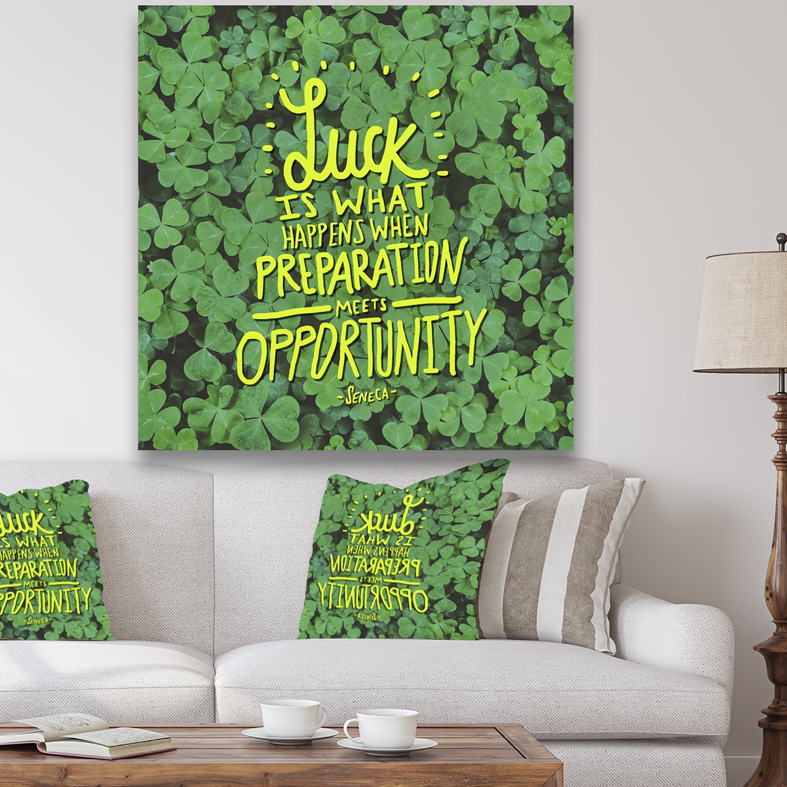 Luck Is What Happens When... - Cottage Gallery-wrapped Canvas
