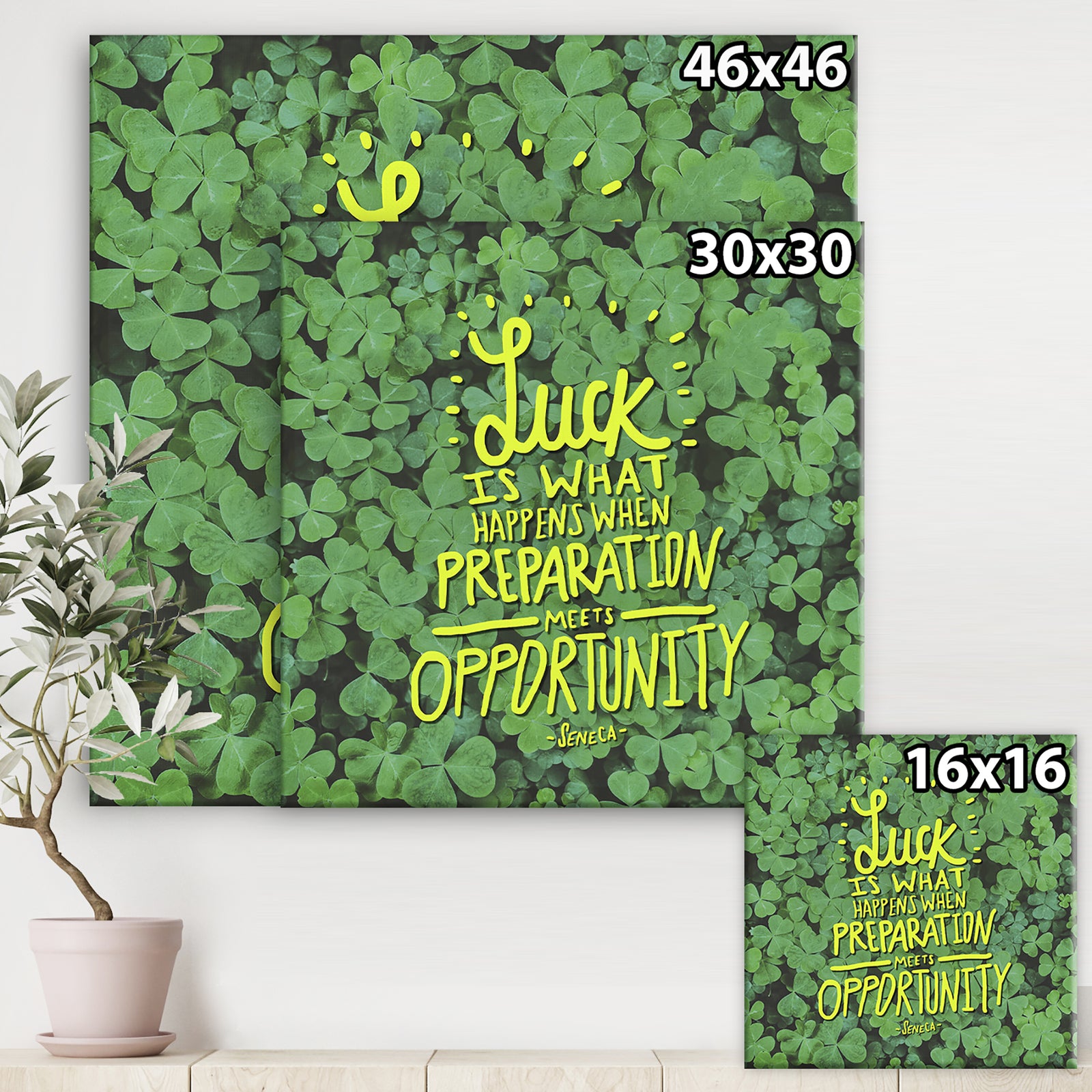 Luck Is What Happens When... - Cottage Gallery-wrapped Canvas
