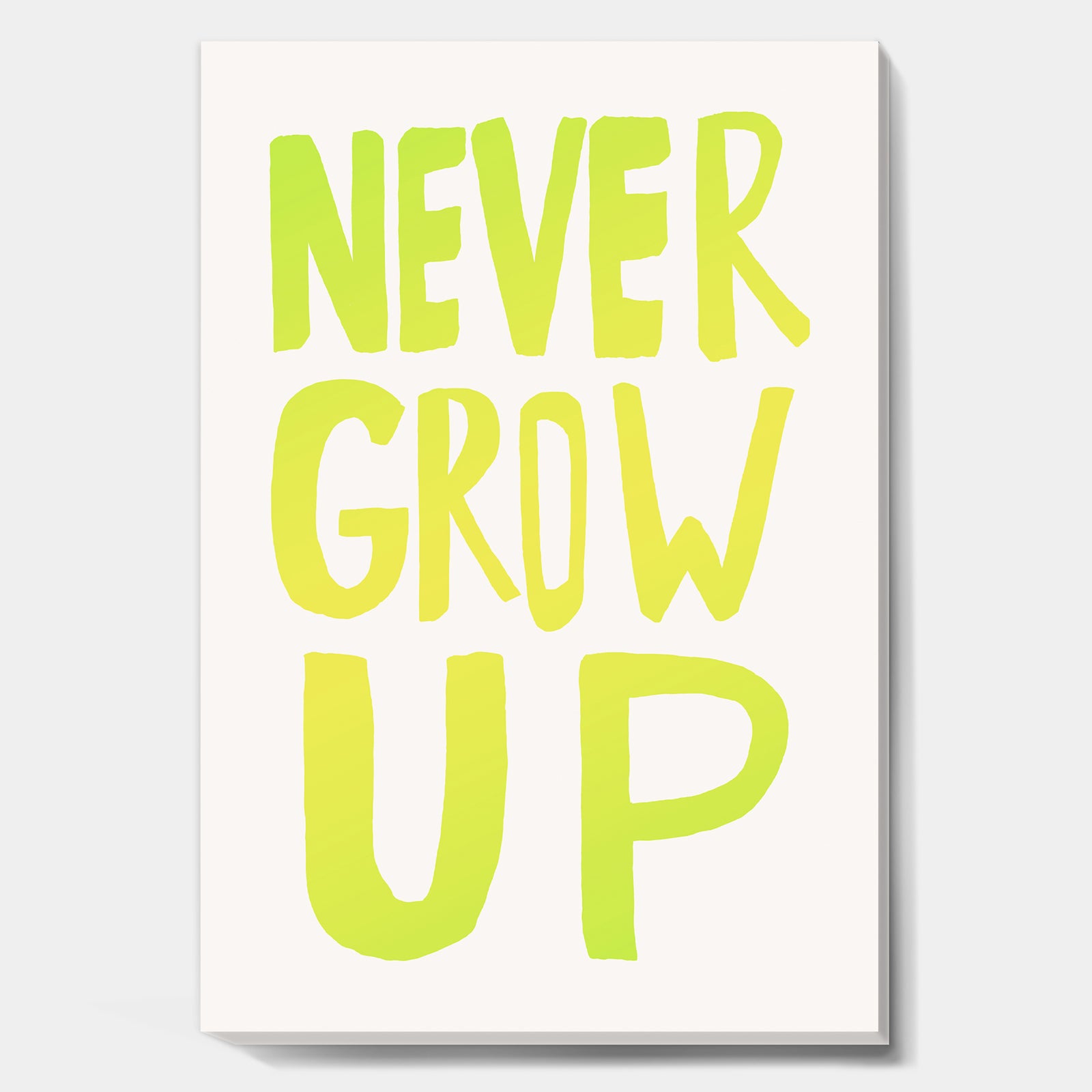 Never Grow Up - Cottage Canvas Artwork