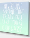 Never Love Anyone - Cottage Premium Canvas Wall Art