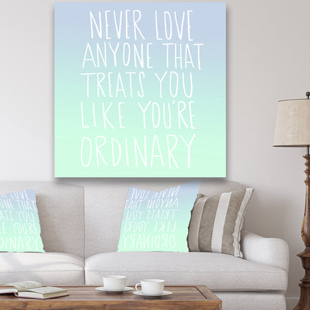 Never Love Anyone - Cottage Premium Canvas Wall Art