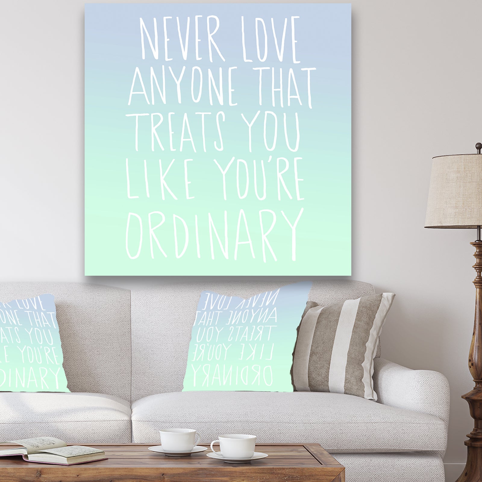 Never Love Anyone - Cottage Premium Canvas Wall Art