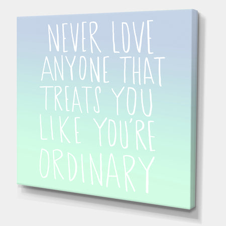Never Love Anyone - Cottage Premium Canvas Wall Art