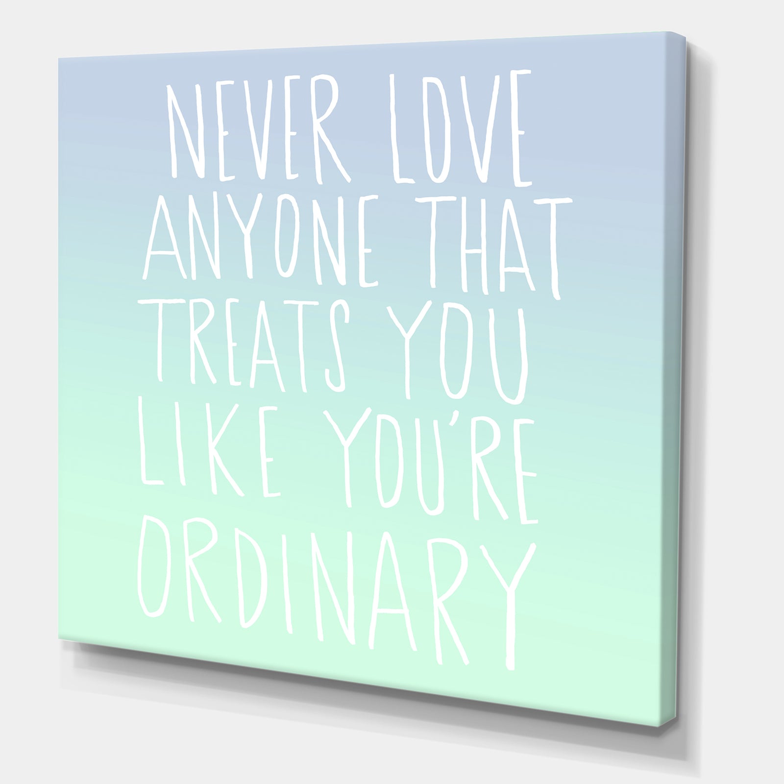 Never Love Anyone - Cottage Premium Canvas Wall Art