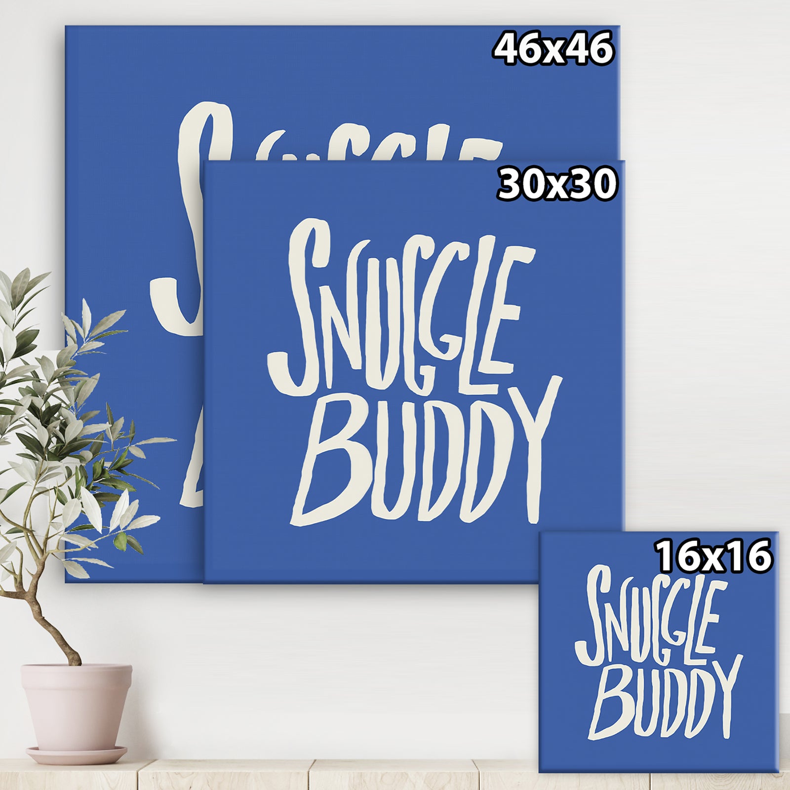 Snuggle Buddy - Cottage Canvas Wall Art