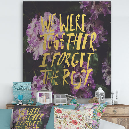 We Were Together - Glam Gallery-wrapped Canvas