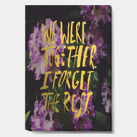 We Were Together - Glam Gallery-wrapped Canvas