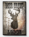 Lodge Deer Creek Lodge - Cottage Premium Canvas Wall Art