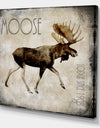 Moose Lodge 2 - Cottage Canvas Artwork