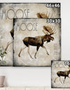 Moose Lodge 2 - Cottage Canvas Artwork