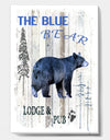 The Blue Bear - Cottage Premium Canvas Wall Art