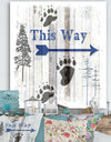 The Blue Moose - This Way II - Cottage Canvas Art Print