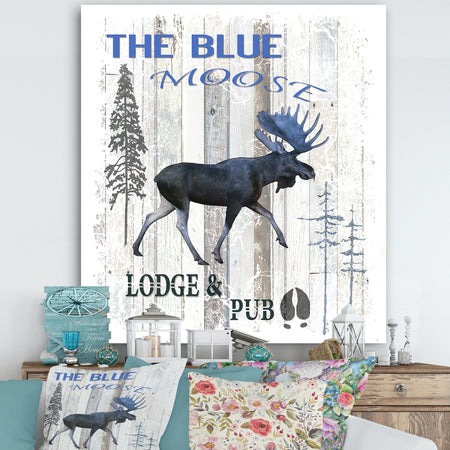 The Blue Moose - Cottage Gallery-wrapped Canvas