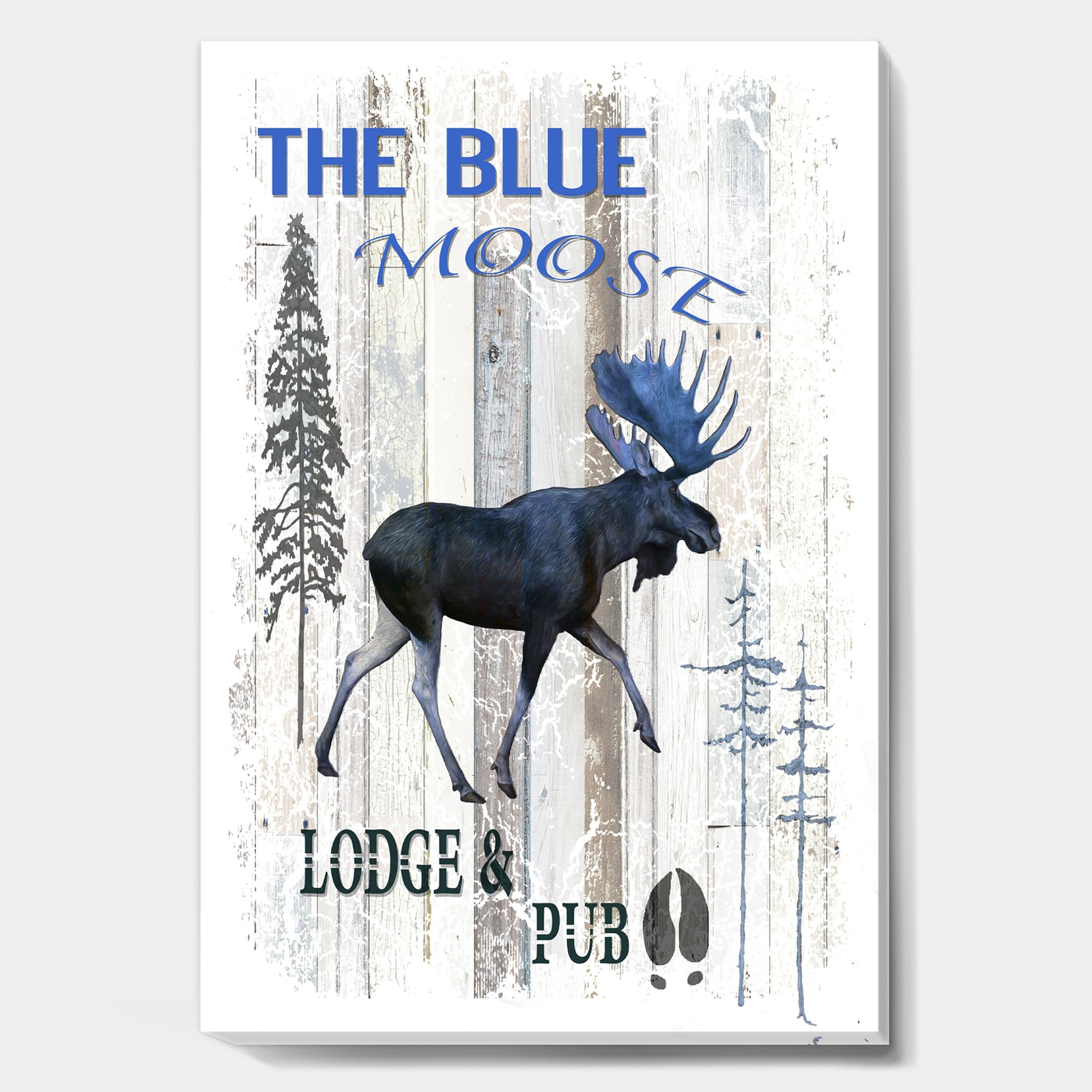 The Blue Moose - Cottage Gallery-wrapped Canvas