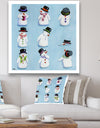 The Melting Snowmen - Modern & Contemporary Premium Canvas Wall Art