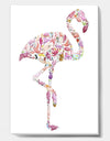 Flamingo Composition of Flamingo - Cottage Canvas Wall Art