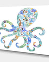 Octopus Made Of Octopus - Nautical & Coastal Canvas Art Print